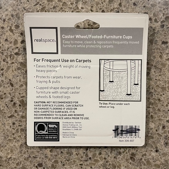 Protective Furniture Sliders; Pack of 4 - Picture 2 of 2